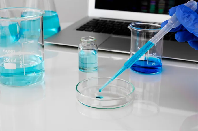 Pipetting a sample